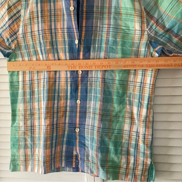 Tommy Bahama mens short sleeve shirt cabana daiquiri 55% silk 45% linen - Picture 4 of 14